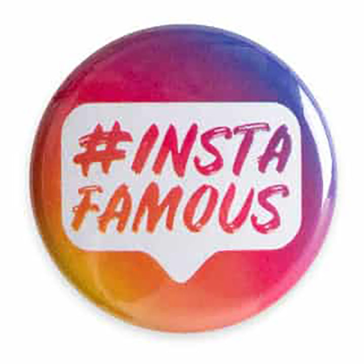 Sugar and Bruno Instafamous Button - B1237