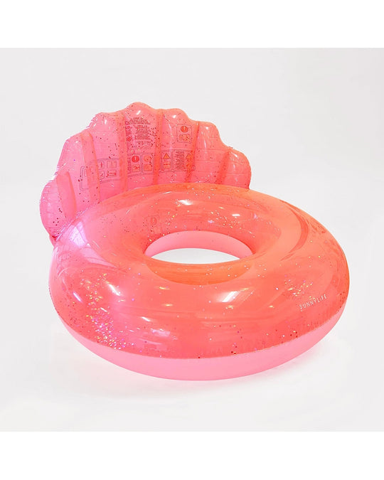 Sunnylife Luxe Pool Ring Neon Coral