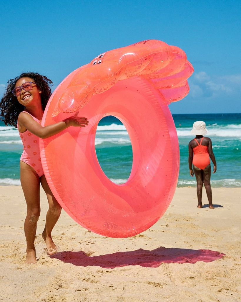 Sunnylife Luxe Pool Ring Neon Coral
