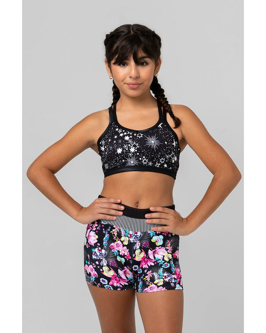 Sylvia P Fast Shooting Stars Crop Top - Girls - Stars