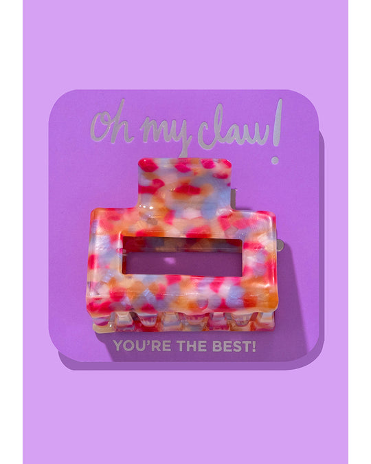 Taylor Elliott Designs Claw Clip On Card Medium - "You're the Best!"