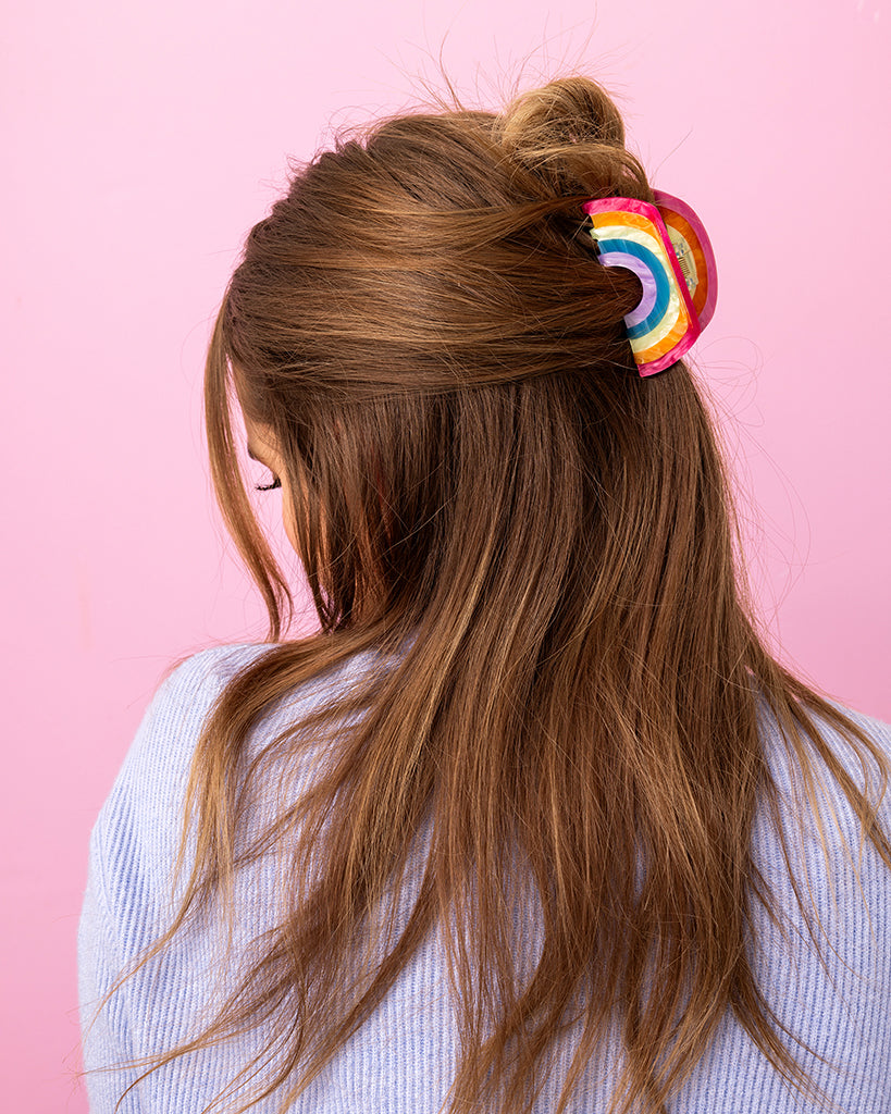 Taylor Elliott Designs Claw Hair Clip Medium - Rainbow