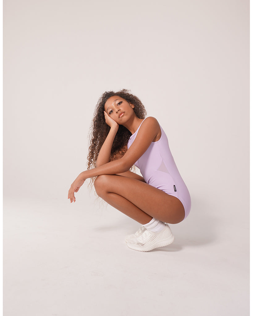 Tendu Active Lucky Girl Eco-Lux with Mesh Sleeveless Leotard