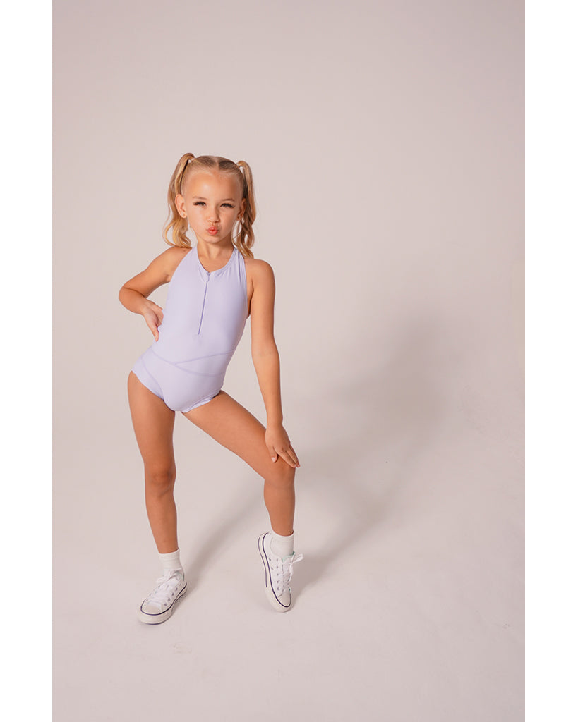 Tendu Active New Era Eco-Lux Zip Front Sleeveless Leotard - Girls