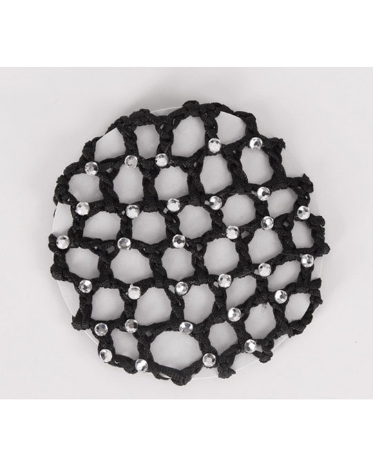 Wear Moi Crocheted Rhinestone Ballet Bun Cover - DIV97