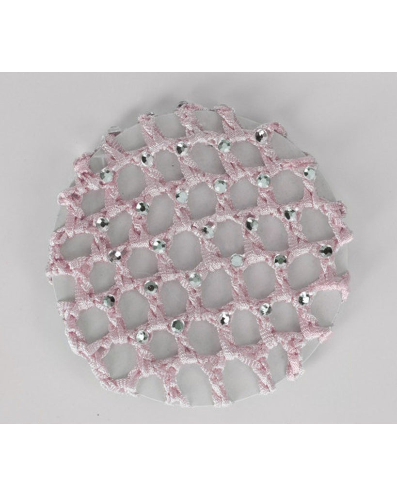 Wear Moi Crocheted Rhinestone Ballet Bun Cover - DIV97