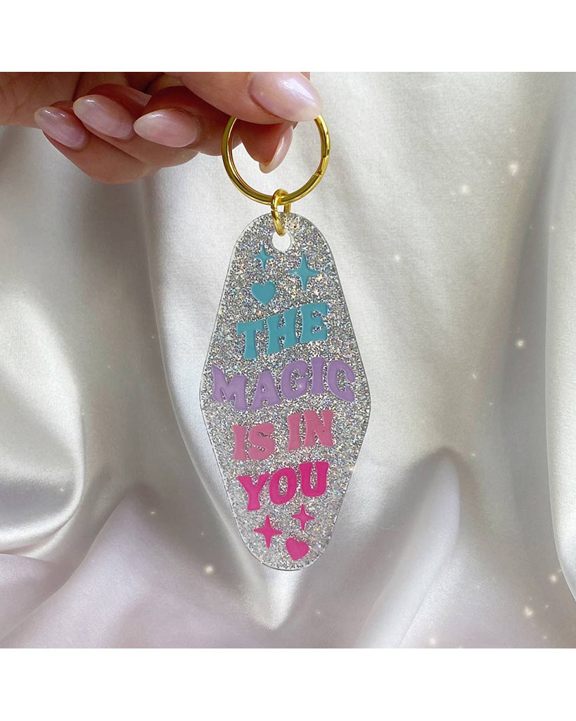 Wildflower &amp; Co. The Magic is in You Motel Keychain