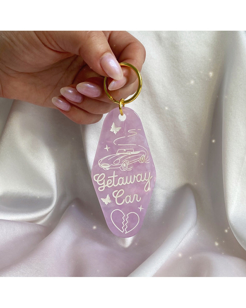Wildflower &amp; Co. Getaway Car Motel Keychain