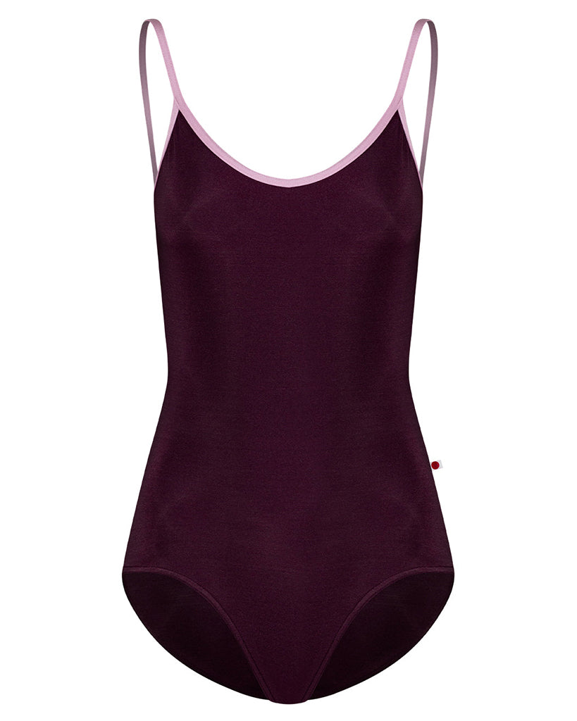 Yumiko Fiona Mesh Back Camisole Leotard - Womens - Opera / Confetti