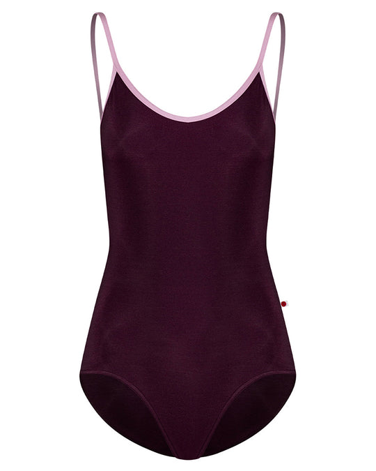 Yumiko Fiona Mesh Back Camisole Leotard - Womens - Opera / Confetti