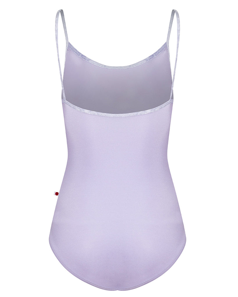 Yumiko Kathy Mesh Overlay with Velvet Trim Camisole Leotard - Womens - Poem / Rose / Angelic