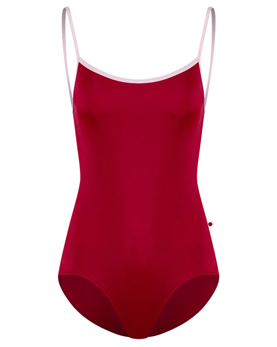 Yumiko Kiki Cut Out Back Camisole Leotard - Womens - Babylon / Rose