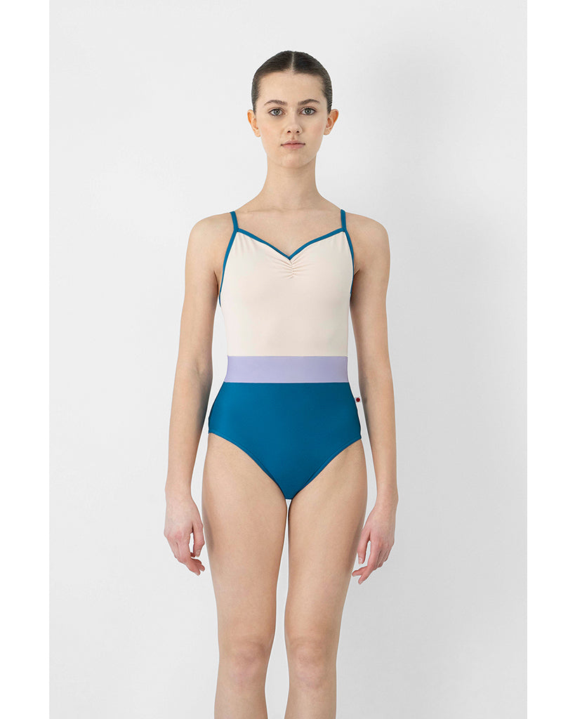 Yumiko Micah Pinch Front Colour Block High Cut Camisole