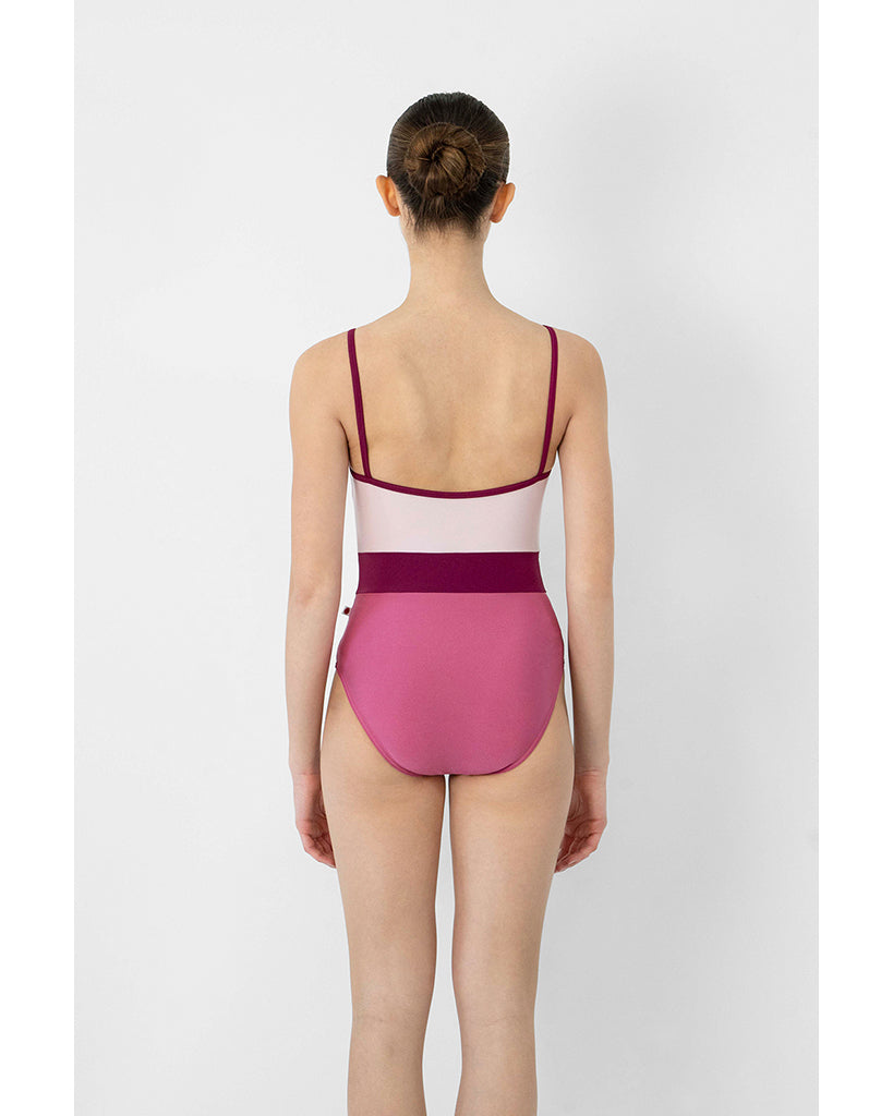 Yumiko Micah Pinch Front High Cut Camisole Leotard - Womens - Waltz / Rose / Maroon