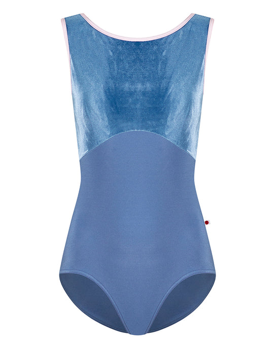 Yumiko Sofiane with Velvet Classic Boatneck Sleeveless Leotard - Womens - Arctic / Ocean / Rose