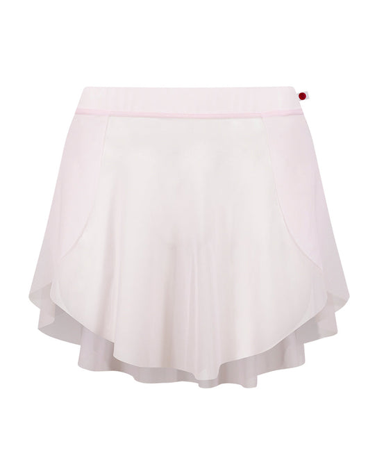 Yumiko Viola Mesh Panel Ballet Skirt - Mesh Rose