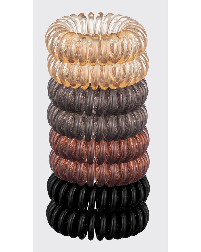 Kitsch Spiral Hair Ties 8 Pack