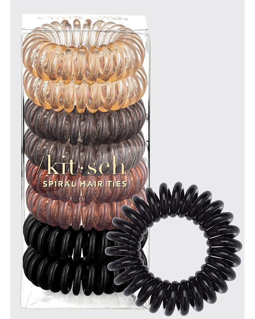 Kitsch Spiral Hair Ties 8 Pack