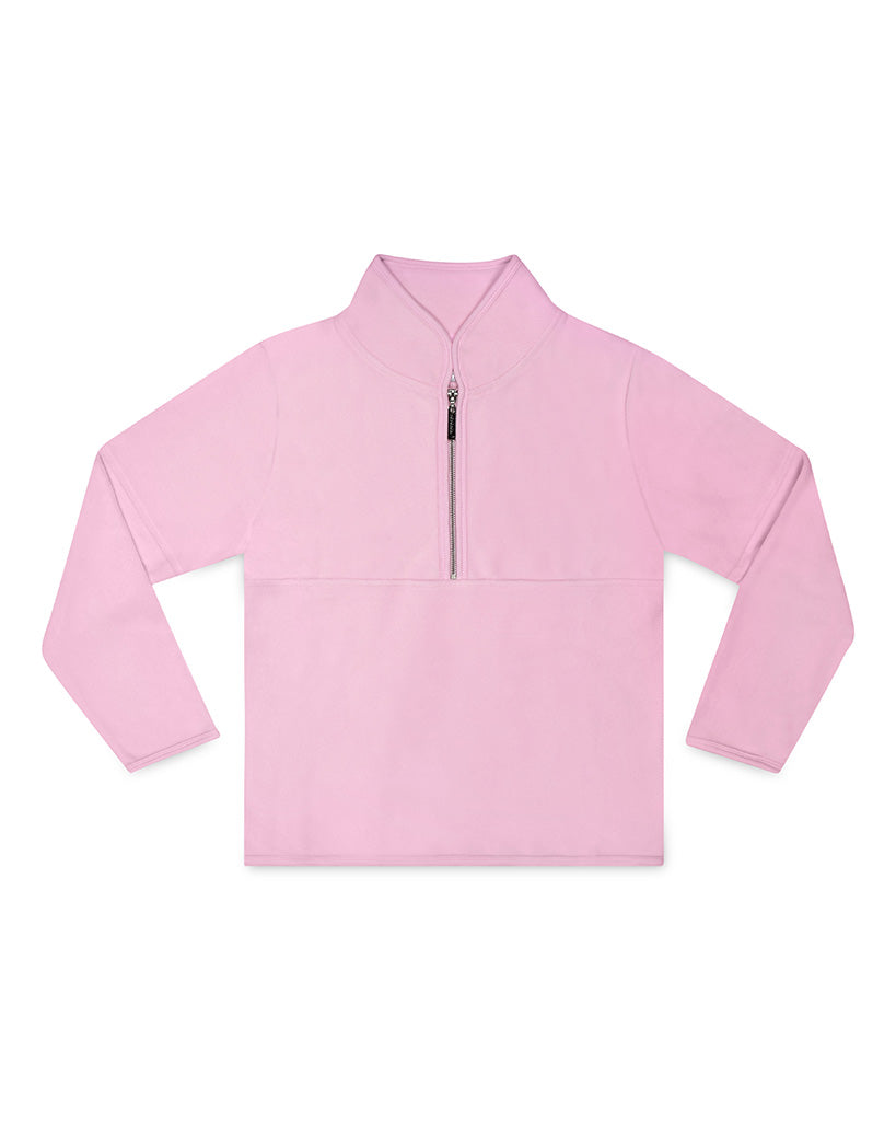 iscream 1/2 Zip Pullover Fleece Sweatshirt - Girls - Pink