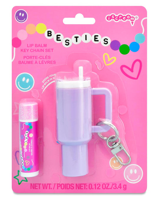iscream Besties Lip Balm Key Chain Set