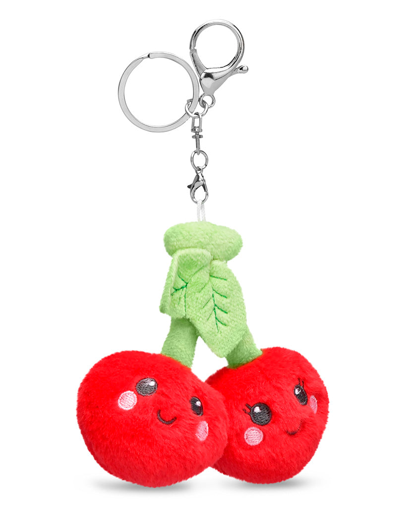 iscream Cherries Charm Metal Chain & Clip Keychain