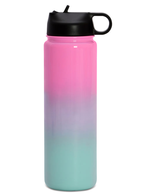 iscream Double-Wall Insulated Stainless Steel BPA Free Water Bottle - 870190 - Ombre