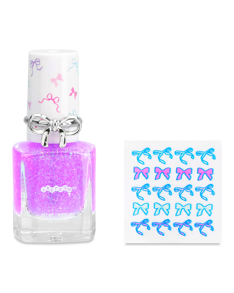 iscream Fancy Bows Nail Polish Ring Set