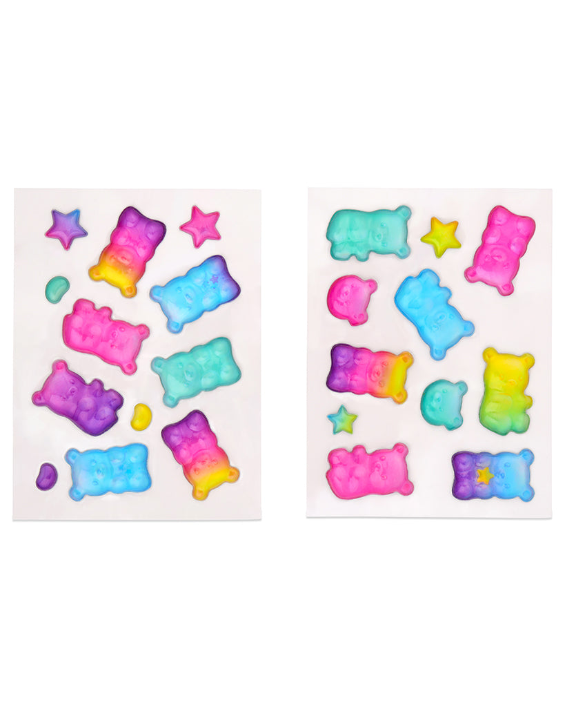 iscream Gummy Bears Puffy Holographic Stickers - 700500