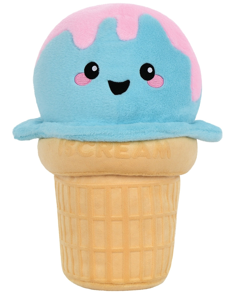 iscream Ice Cream Cone Embossed Fleece Vanilla Scented Plush Pillow - 7801869