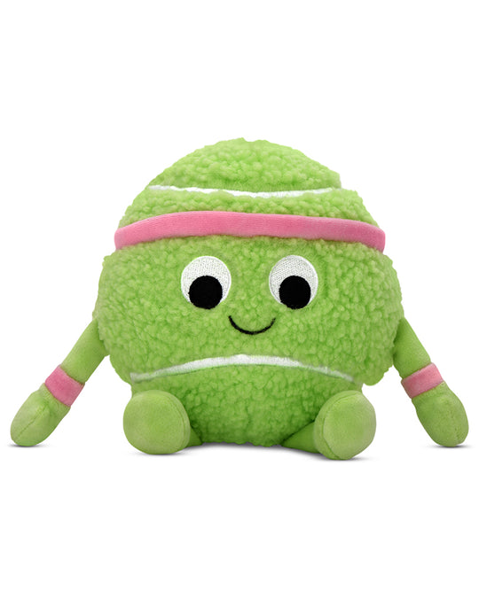 iscream Mini Furry and Fleece Plush - 7803620 - Green Tennis Buddy