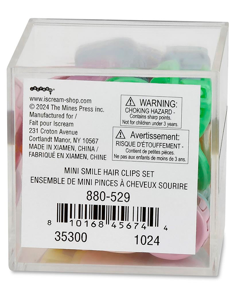 iscream Mini Smile Hair Clips Set