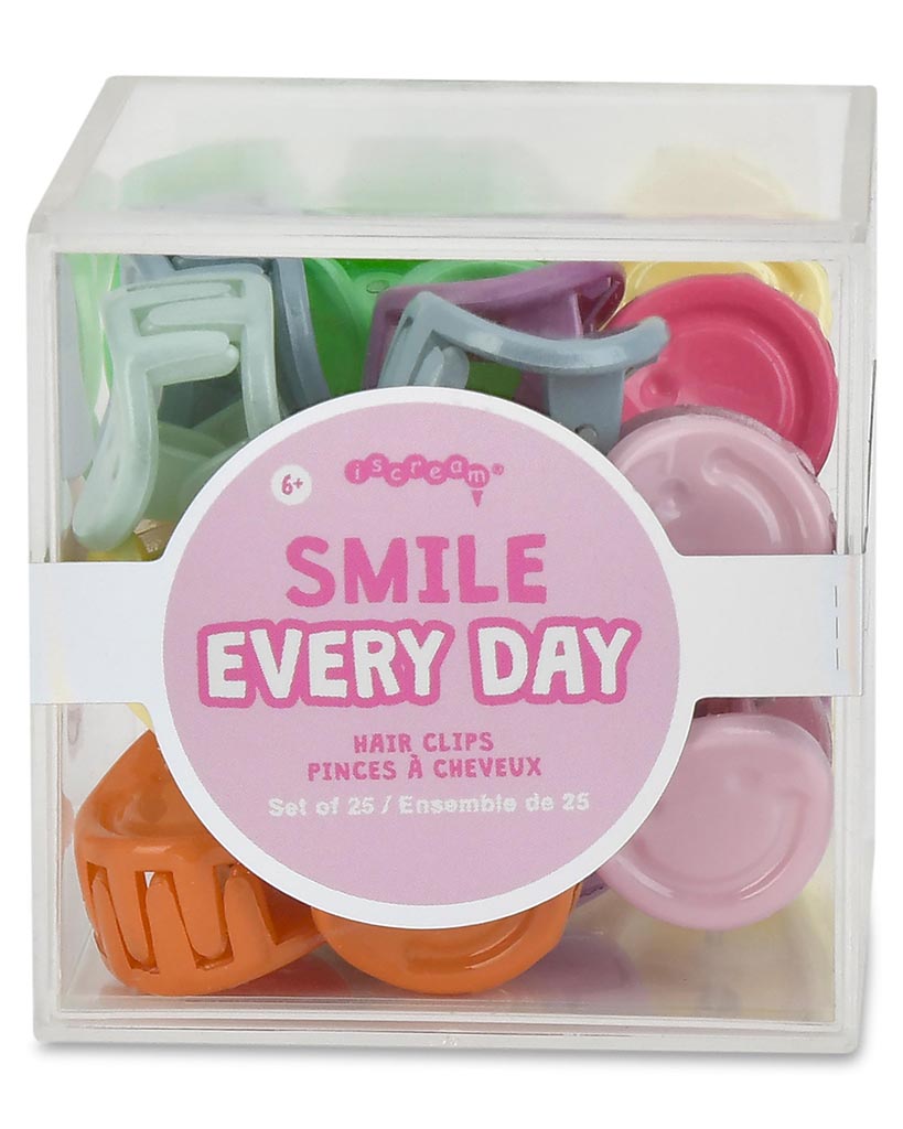 iscream Mini Smile Hair Clips Set