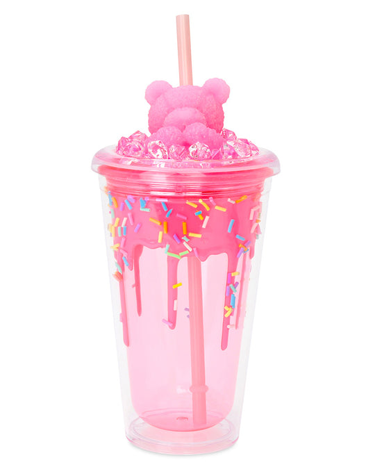 iscream Pink Bear Sprinkles Tumbler