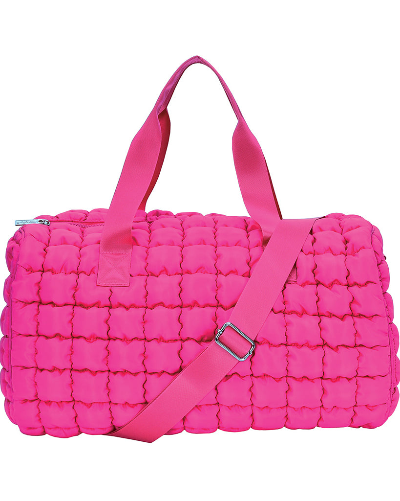 iscream Hot Pink Puffer Duffle Bag