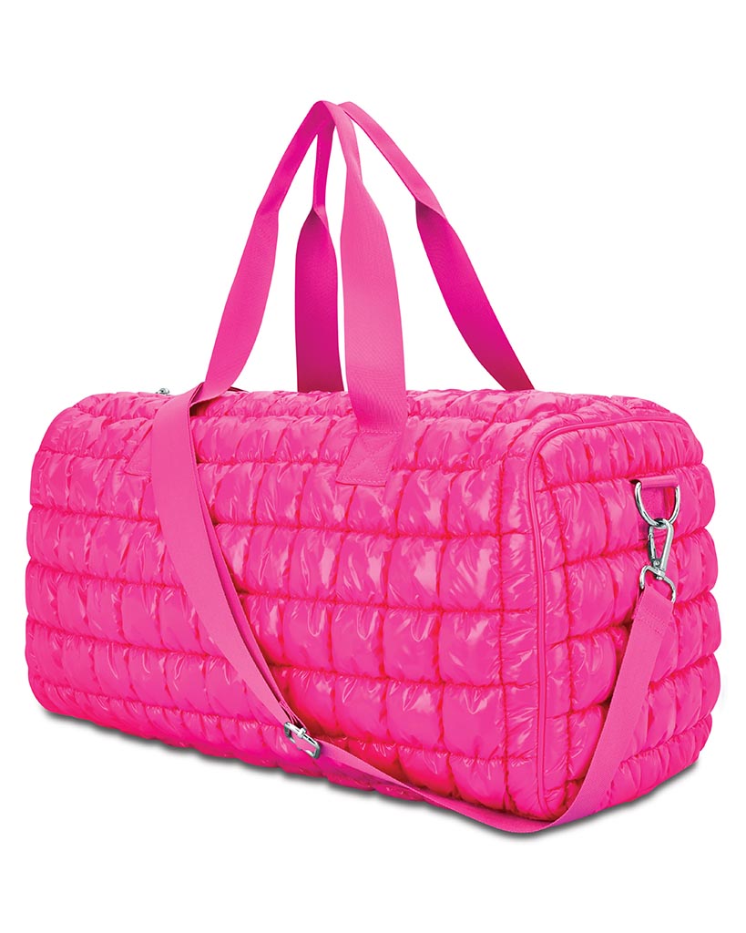 iscream Hot Pink Puffer Duffle Bag