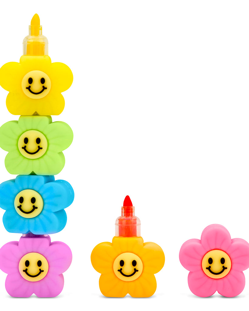 iscream Smile Flower Stackable Markers - 710858