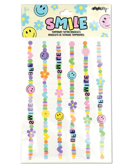 iscream Smile Tattoo Bracelet Set Removable Tattoos - 815284