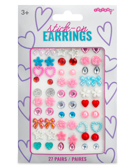 iscream Sparkly Stick-On Earrings