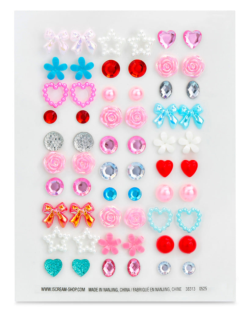 iscream Sparkly Stick-On Earrings
