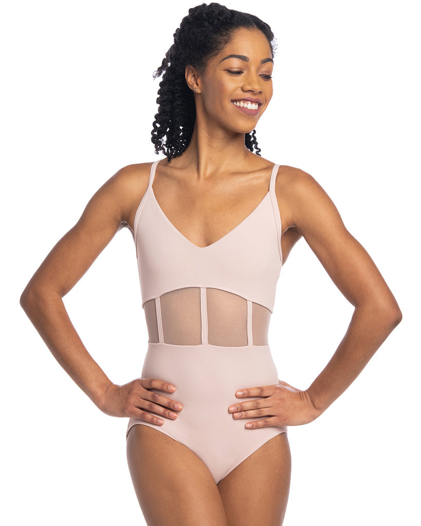 Ainsliewear Desiree Mesh Corset-Style Camisole Leotard - 1105ME Womens - Dancewear - Bodysuits &amp; Leotards - Dancewear Centre Canada