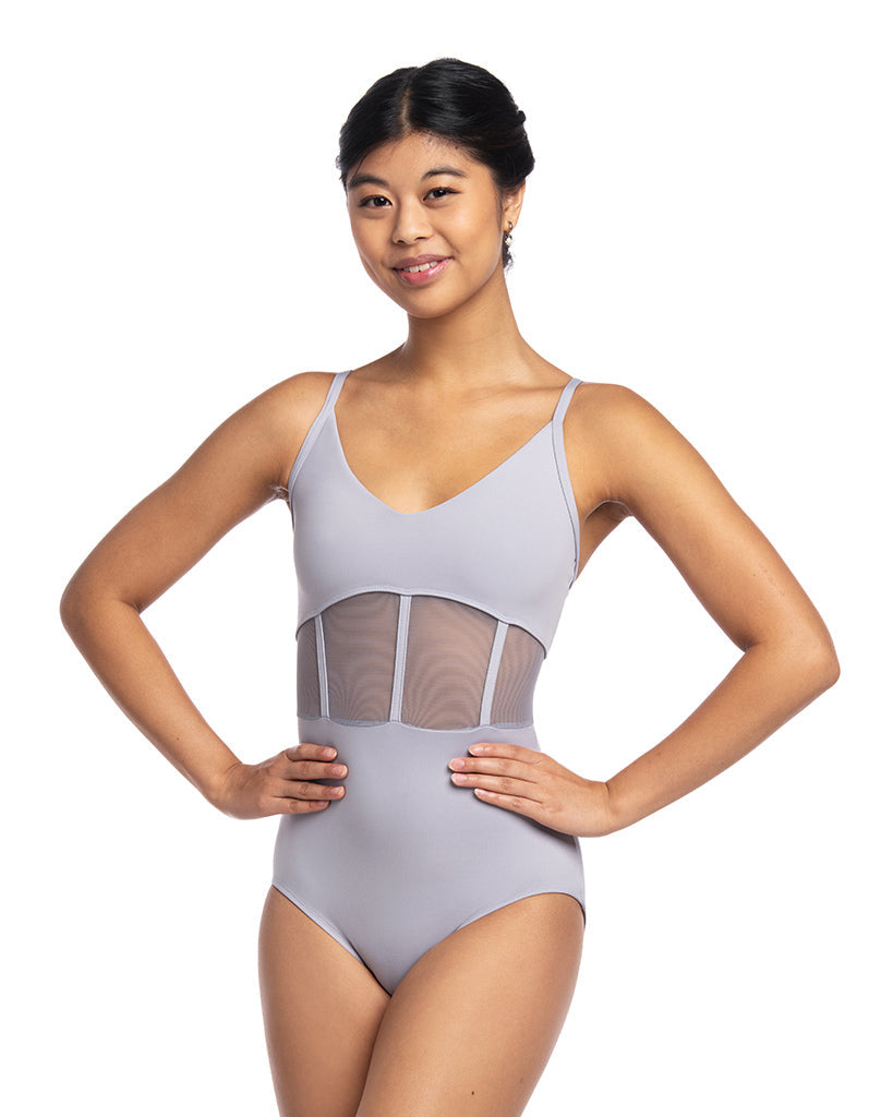 Ainsliewear Desiree Mesh Corset-Style Camisole Leotard - 1105ME Womens - Dancewear - Bodysuits &amp; Leotards - Dancewear Centre Canada