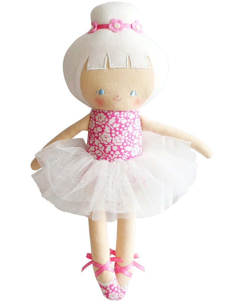 Alimrose Baby Ballerina Plush Doll 25cm - Fuchsia Pink - Accessories - Dance Gifts - Dancewear Centre Canada