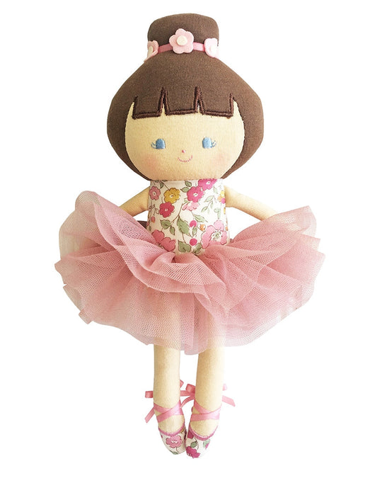 Alimrose Baby Ballerina Plush Doll 25cm - Rose Garden