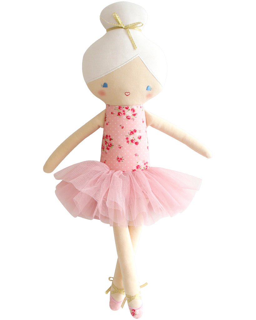 Alimrose Betty Ballerina Plush Doll 43cm - Pink Floral