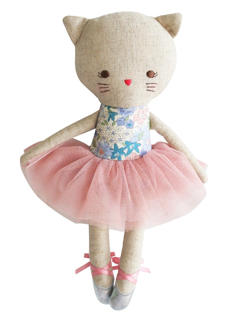 Alimrose Odette Kitty Ballerina Plush Doll 25cm - Liberty Blue - Accessories - Dance Gifts - Dancewear Centre Canada