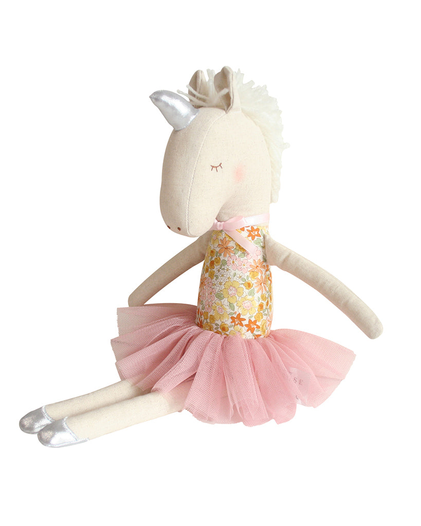 Alimrose Yvette Unicorn Ballerina Plush Doll 43cm - Sweet Marigold