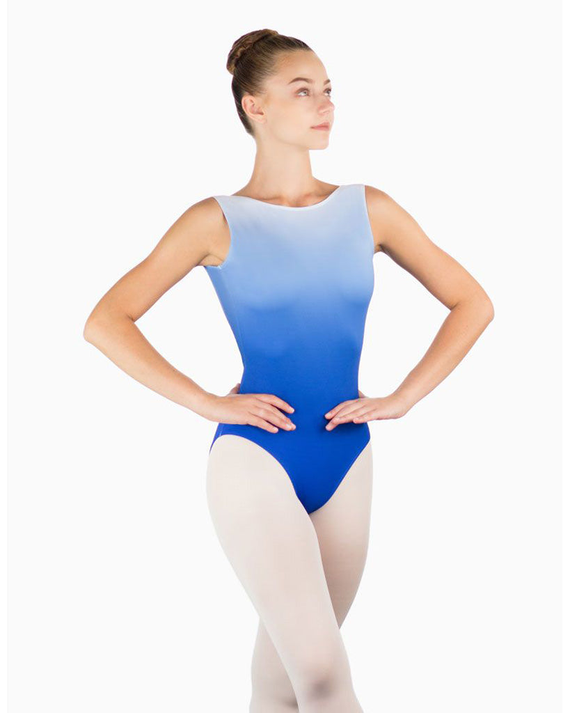 Ballet Rosa Anya Boatneck Low Pinch Back Ombre Tank Leotard - Womens - Dancewear - Bodysuits &amp; Leotards - Dancewear Centre Canada