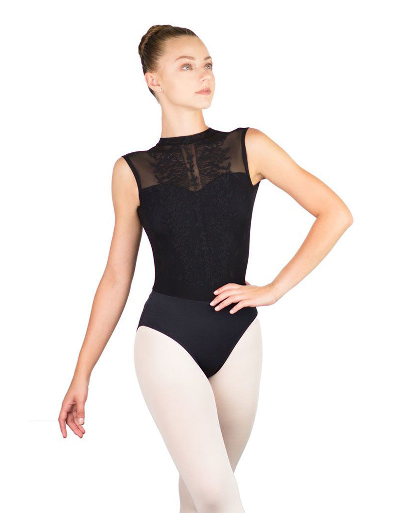 Ballet Rosa Harper High Neck Mesh Open Back Sleeveless Leotard - Womens - Dancewear - Bodysuits &amp; Leotards - Dancewear Centre Canada