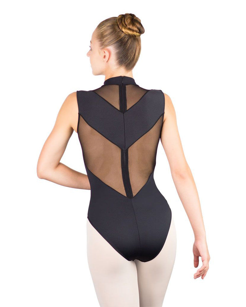 Ballet Rosa Ilaria High Neck Stretch Mesh Inserts Zip Back Sleeveless Leotard - Womens - Dancewear - Bodysuits &amp; Leotards - Dancewear Centre Canada