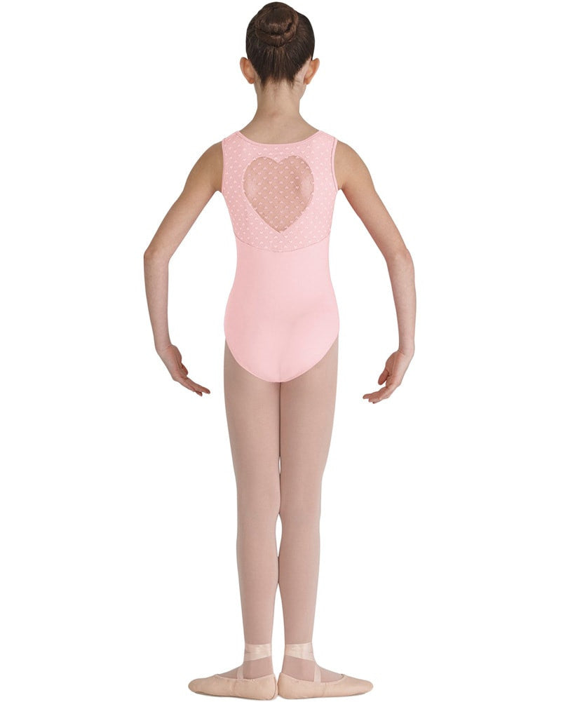 Bloch Miame Heart Mesh Back Tank Leotard - CL7905 Girls - Dancewear - Bodysuits &amp; Leotards - Dancewear Centre Canada